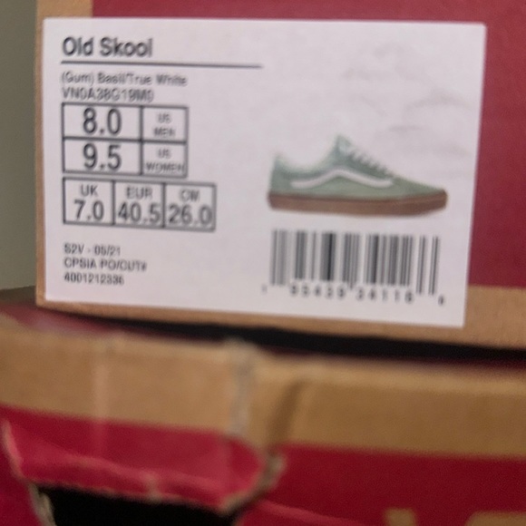 Old Skool Vans basil green sole - Picture 4 of 4